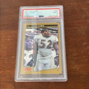 2001 victory Ray Lewis GOLD PSA 9 Baltimore ravens